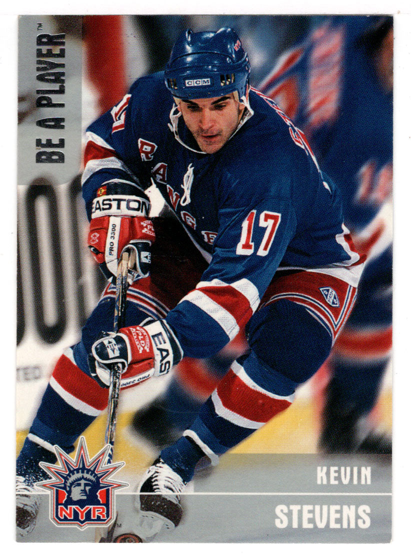 Kevin Stevens - New York Rangers 280/1000 (NHL Hockey Card) 1999-00 Be A Player Memorabilia Silver Edition # 294 Mint