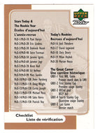 Checklist (NHL Hockey Card) 1999-00 McDonald's Upper Deck # NNO Mint