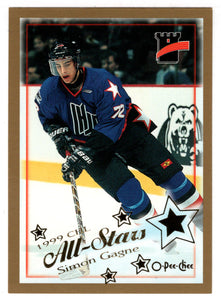 Simon Gagne - CHL All-Stars (NHL Hockey Card) 1999-00 O-Pee-Chee # 251 Mint