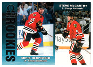 Chris Herperger RC - Steve McCarthy - Chicago Blackhawks (NHL Hockey Card) 1999-00 Pacific Omega # 59 Mint