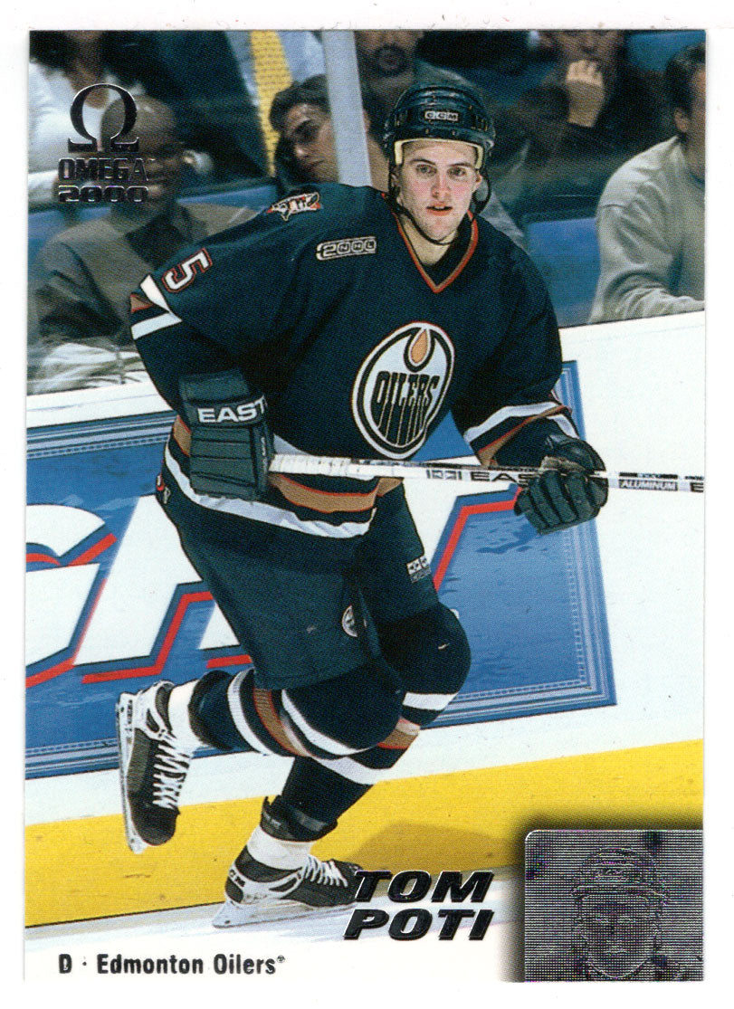 Tom Poti - Edmonton Oilers (NHL Hockey Card) 1999-00 Pacific Omega # 91 Mint