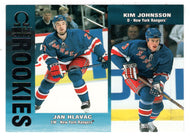 Jan Hlavac - Kim Johnsson RC - New York Rangers (NHL Hockey Card) 1999-00 Pacific Omega # 155 Mint