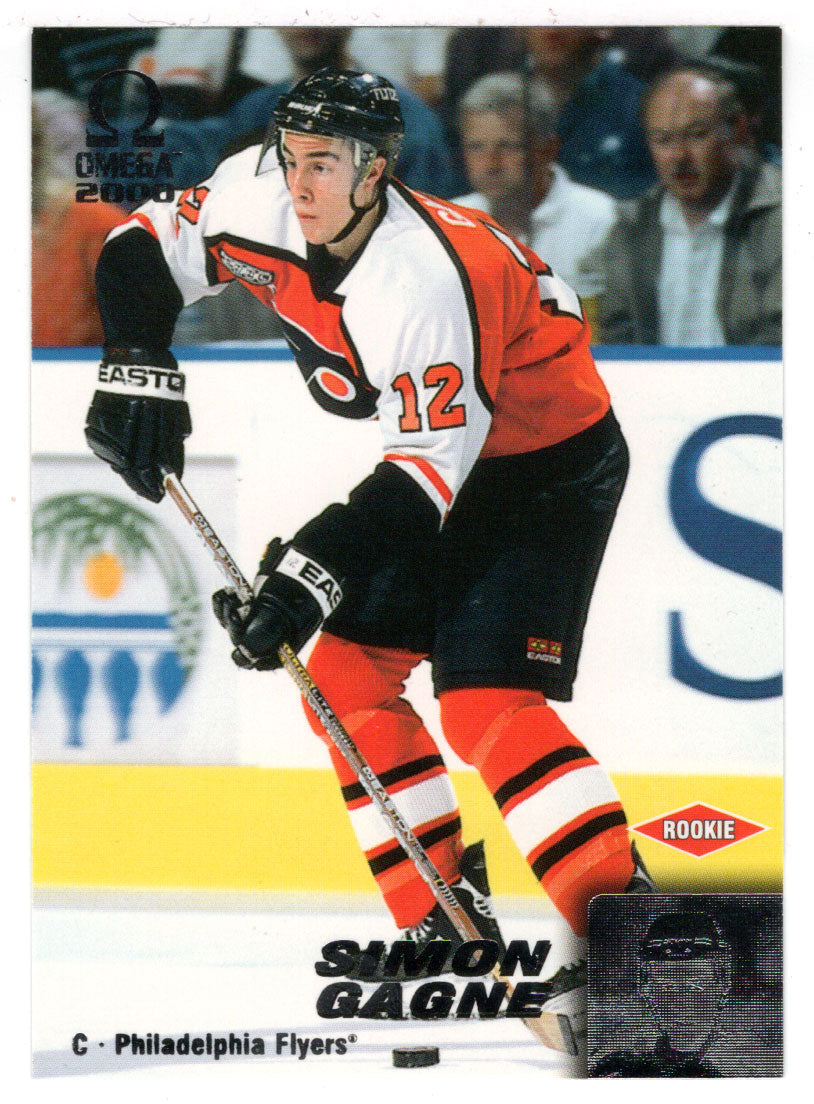 Simon Gagne - Philadelphia Flyers (NHL Hockey Card) 1999-00 Pacific Omega # 169 Mint