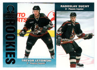 Trevor Letowski - Radoslav Suchy RC - Phoenix Coyotes (NHL Hockey Card) 1999-00 Pacific Omega # 186 Mint