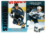 Jochen Hecht RC - Ladislav Nagy RC - St. Louis Blues (NHL Hockey Card) 1999-00 Pacific Omega # 203 Mint