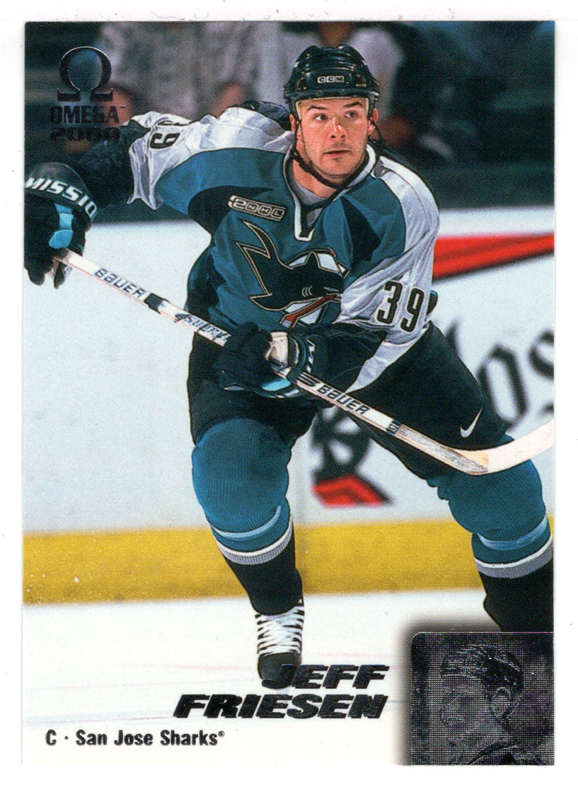 Jeff Friesen - San Jose Sharks (NHL Hockey Card) 1999-00 Pacific Omega # 205 Mint