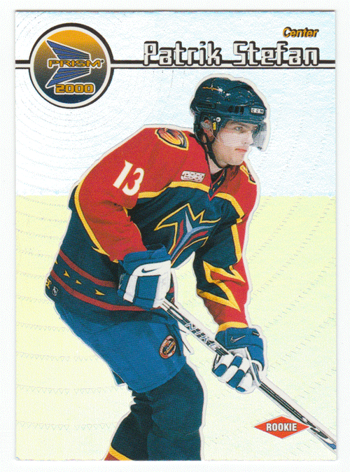 Patrik Stefan RC - Atlanta Thrashers (NHL Hockey Card) 1999-00 Pacific Prism # 9 Mint