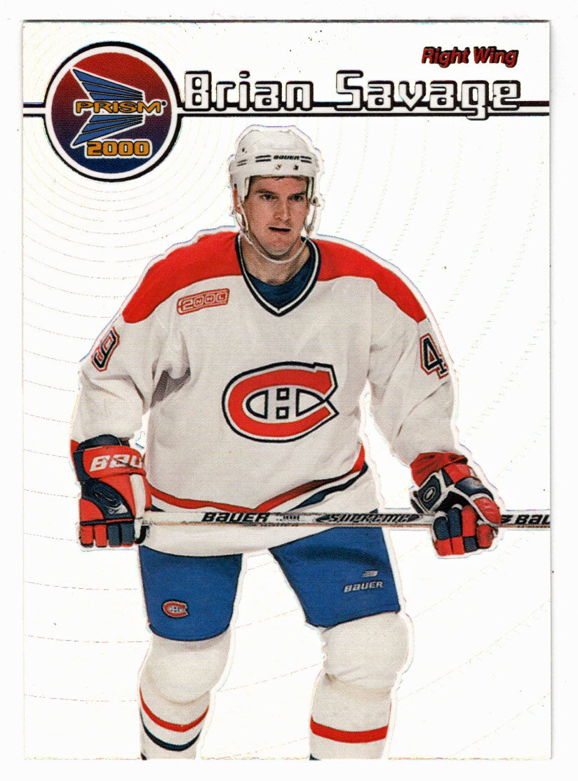 Brian Savage - Montreal Canadiens (NHL Hockey Card) 1999-00 Pacific Prism # 74 Mint