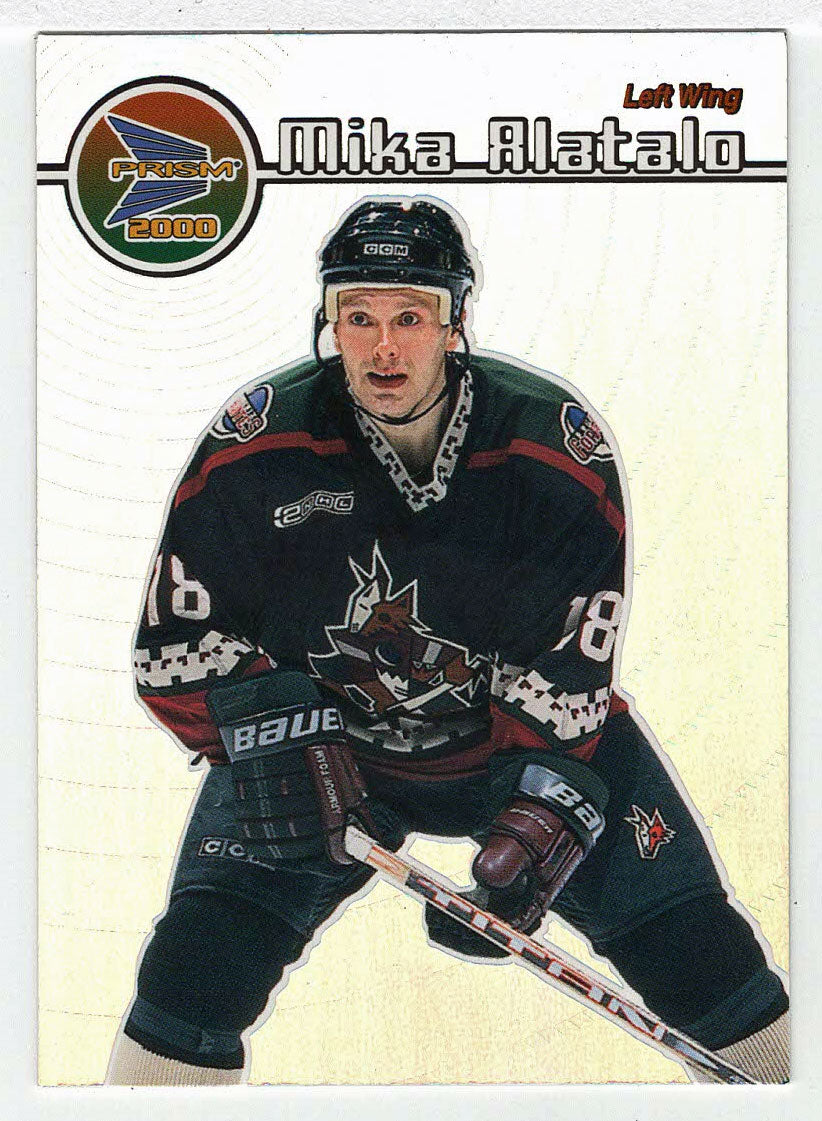 Mike Alatalo RC - Phoenix Coyotes (NHL Hockey Card) 1999-00 Pacific Prism # 106 Mint