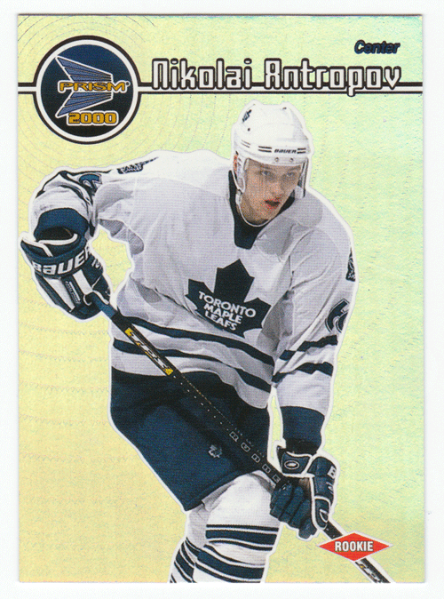Nikolai Antropov RC - Toronto Maple Leafs (NHL Hockey Card) 1999-00 Pacific Prism # 134 Mint