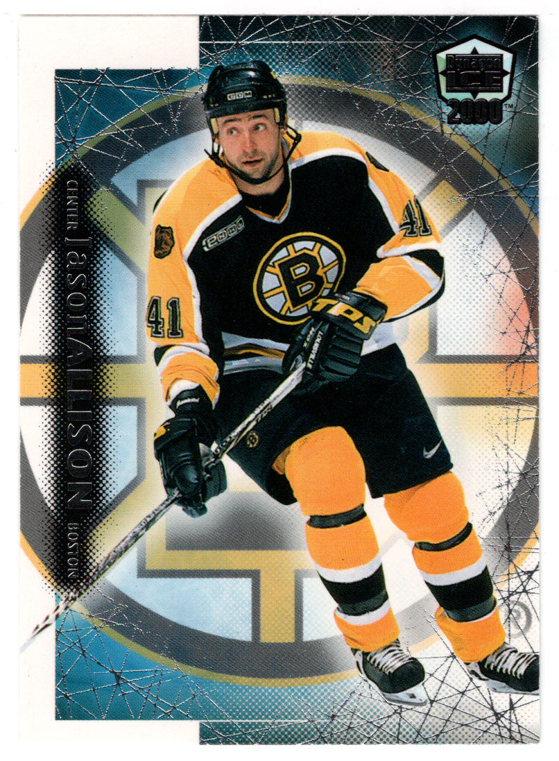 Jason Allison - Boston Bruins (NHL Hockey Card) 1999-00 Pacific Dynagon Ice # 20 Mint