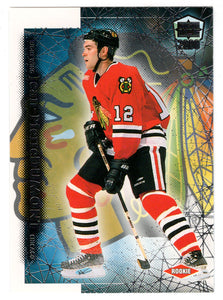 J-P Dumont - Chicago Blackhawks (NHL Hockey Card) 1999-00 Pacific Dynagon Ice # 49 Mint