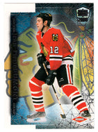 J-P Dumont - Chicago Blackhawks (NHL Hockey Card) 1999-00 Pacific Dynagon Ice # 49 Mint