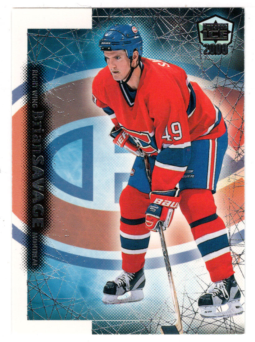 Brian Savage - Montreal Canadiens (NHL Hockey Card) 1999-00 Pacific Dynagon Ice # 105 Mint