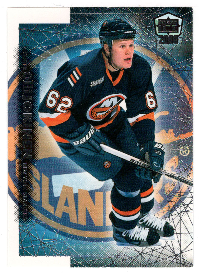 Olli Jokinen - New York Islanders (NHL Hockey Card) 1999-00 Pacific Dynagon Ice # 124 Mint