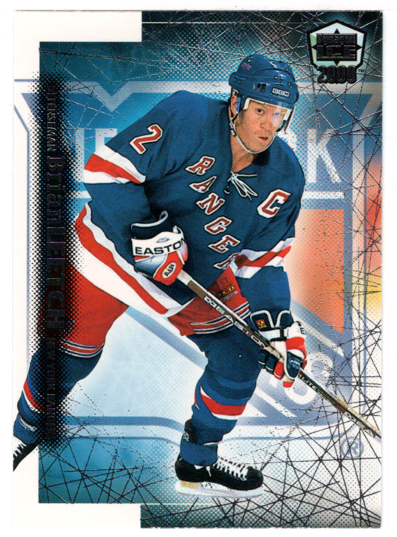 Brian Leetch - New York Rangers (NHL Hockey Card) 1999-00 Pacific Dynagon Ice # 132 Mint