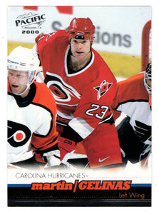 Martin Gelinas - Carolina Hurricanes (NHL Hockey Card) 1999-00 Pacific # 71 Mint