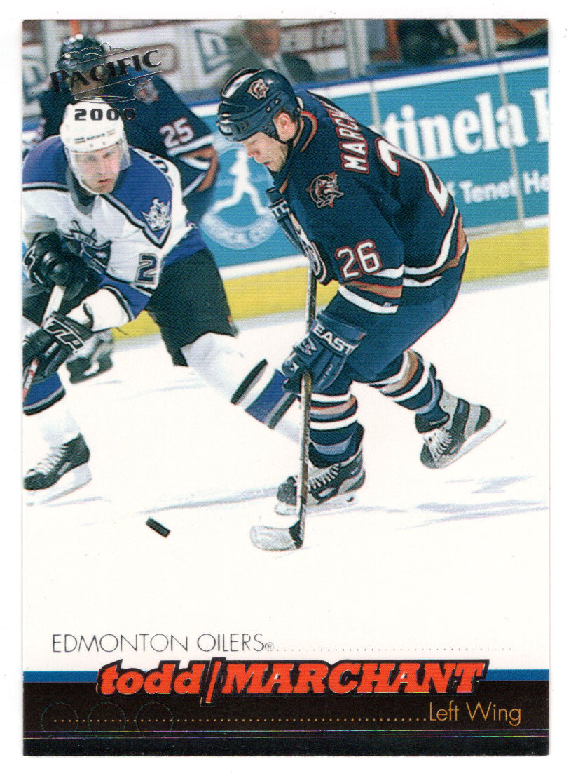 Todd Marchant - Edmonton Oilers (NHL Hockey Card) 1999-00 Pacific # 159 Mint