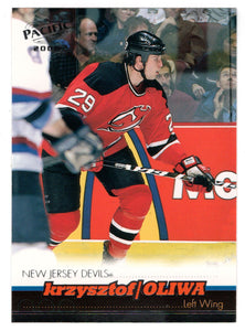 Krzysztof Oliwa - New Jersey Devils (NHL Hockey Card) 1999-00 Pacific # 244 Mint