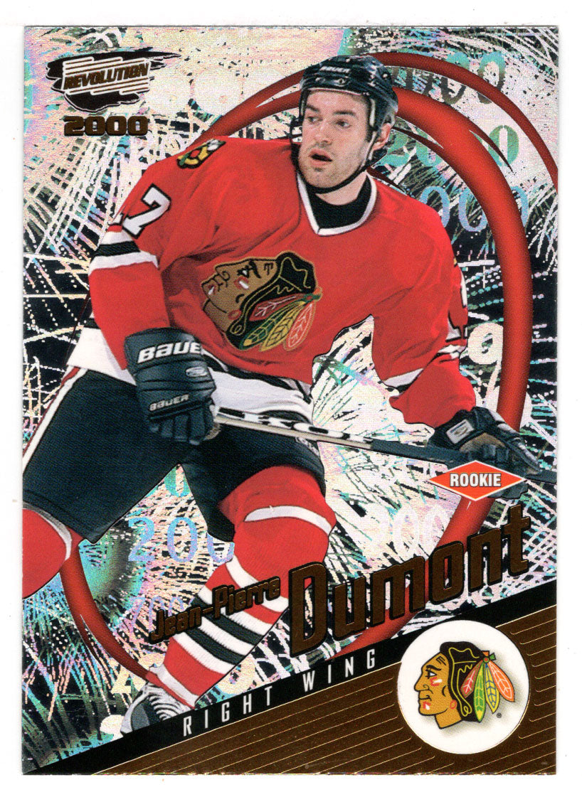 J-P Dumont - Chicago Blackhawks (NHL Hockey Card) 1999-00 Pacific Revolution # 33 Mint