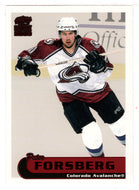 Peter Forsberg - Colorado Avalanche (NHL Hockey Card) 1999-00 Pacific Paramount RED # 63 Mint