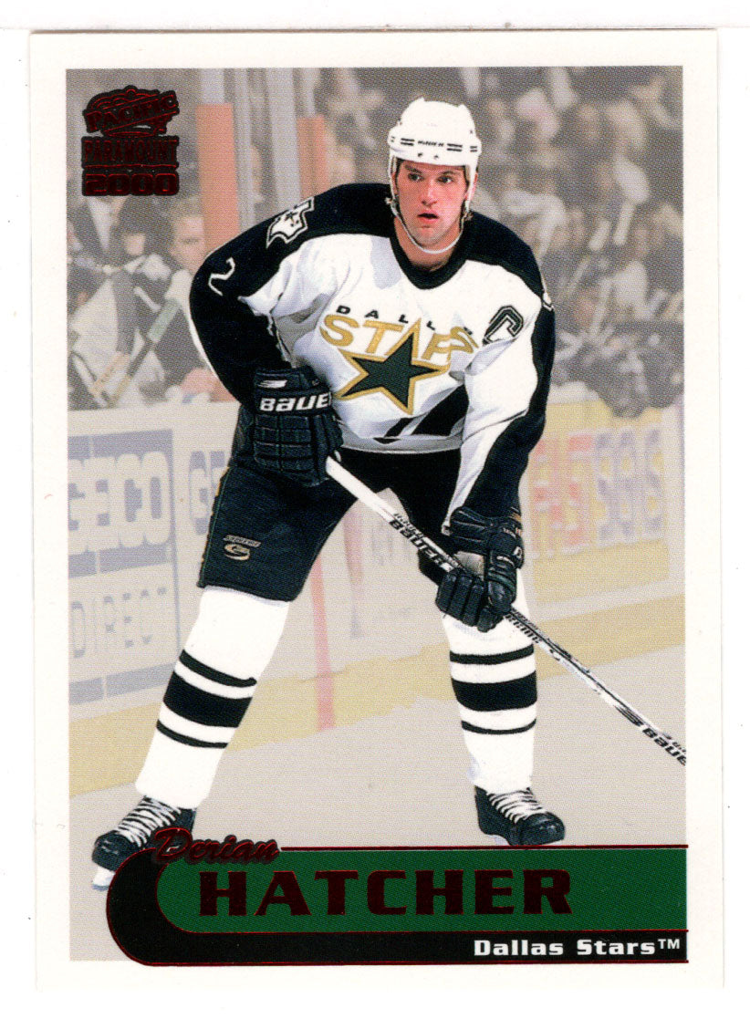 Derian Hatcher - Dallas Stars (NHL Hockey Card) 1999-00 Pacific Paramount RED # 71 Mint