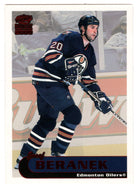 Josef Beranek - Edmonton Oilers (NHL Hockey Card) 1999-00 Pacific Paramount RED # 89 Mint