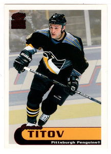 German Titov - Pittsburgh Penguins (NHL Hockey Card) 1999-00 Pacific Paramount RED # 193 Mint