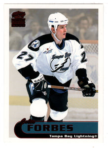 Colin Forbes - Tampa Bay Lightning (NHL Hockey Card) 1999-00 Pacific Paramount RED # 216 Mint