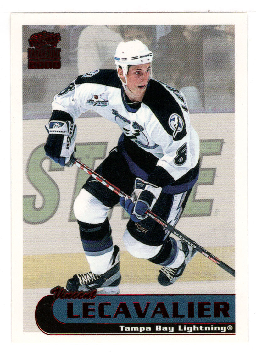 Vincent Lecavalier - Tampa Bay Lightning (NHL Hockey Card) 1999-00 Pacific Paramount RED # 219 Mint