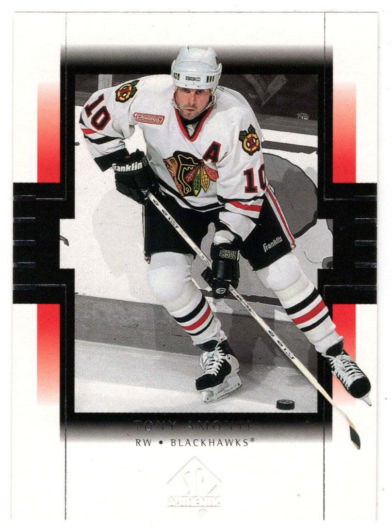 Tony Amonte - Chicago Blackhawks (NHL Hockey Card) 1999-00 Upper Deck SP Authentic # 19 Mint