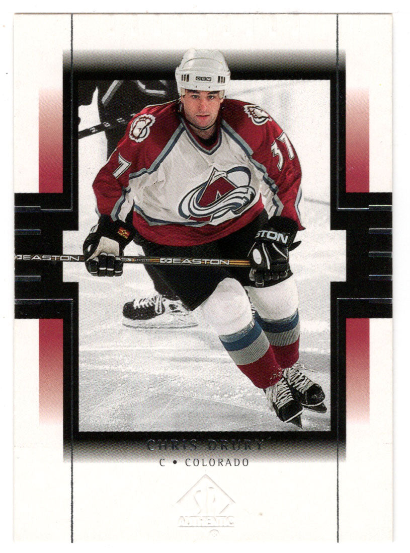 Chris Drury - Colorado Avalanche (NHL Hockey Card) 1999-00 Upper Deck SP Authentic # 25 Mint