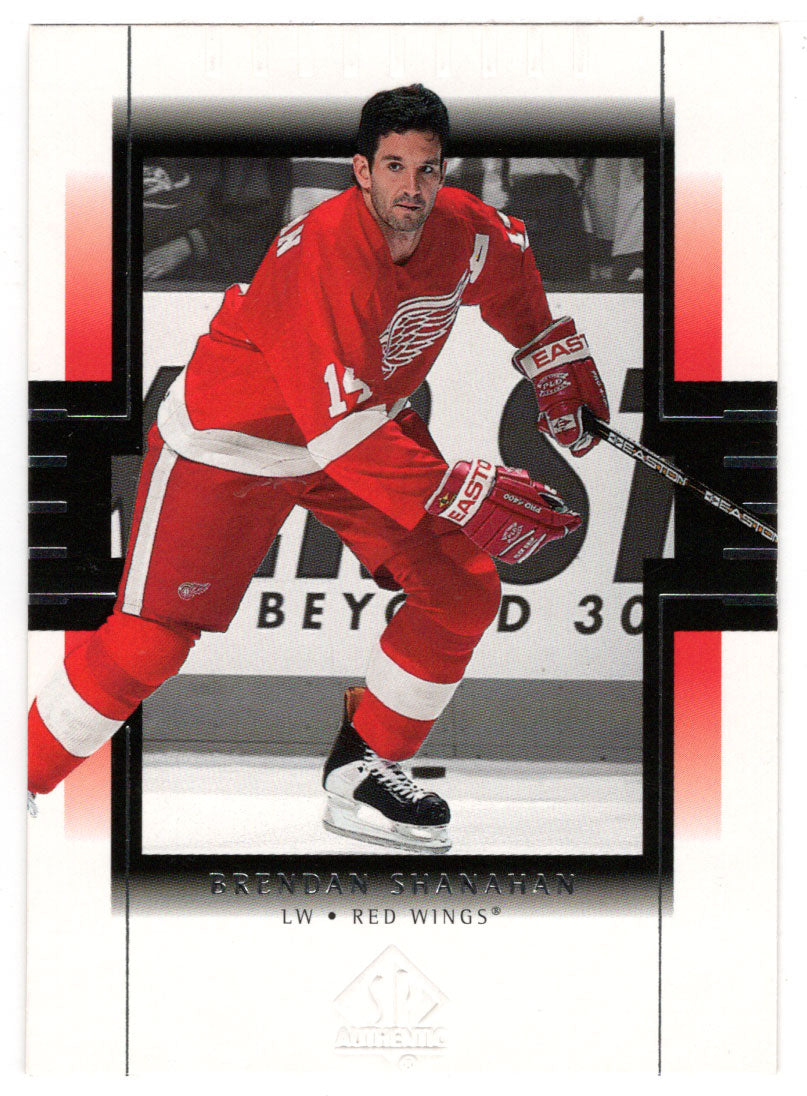 Brendan Shanahan - Detroit Red Wings (NHL Hockey Card) 1999-00 Upper Deck SP Authentic # 32 Mint