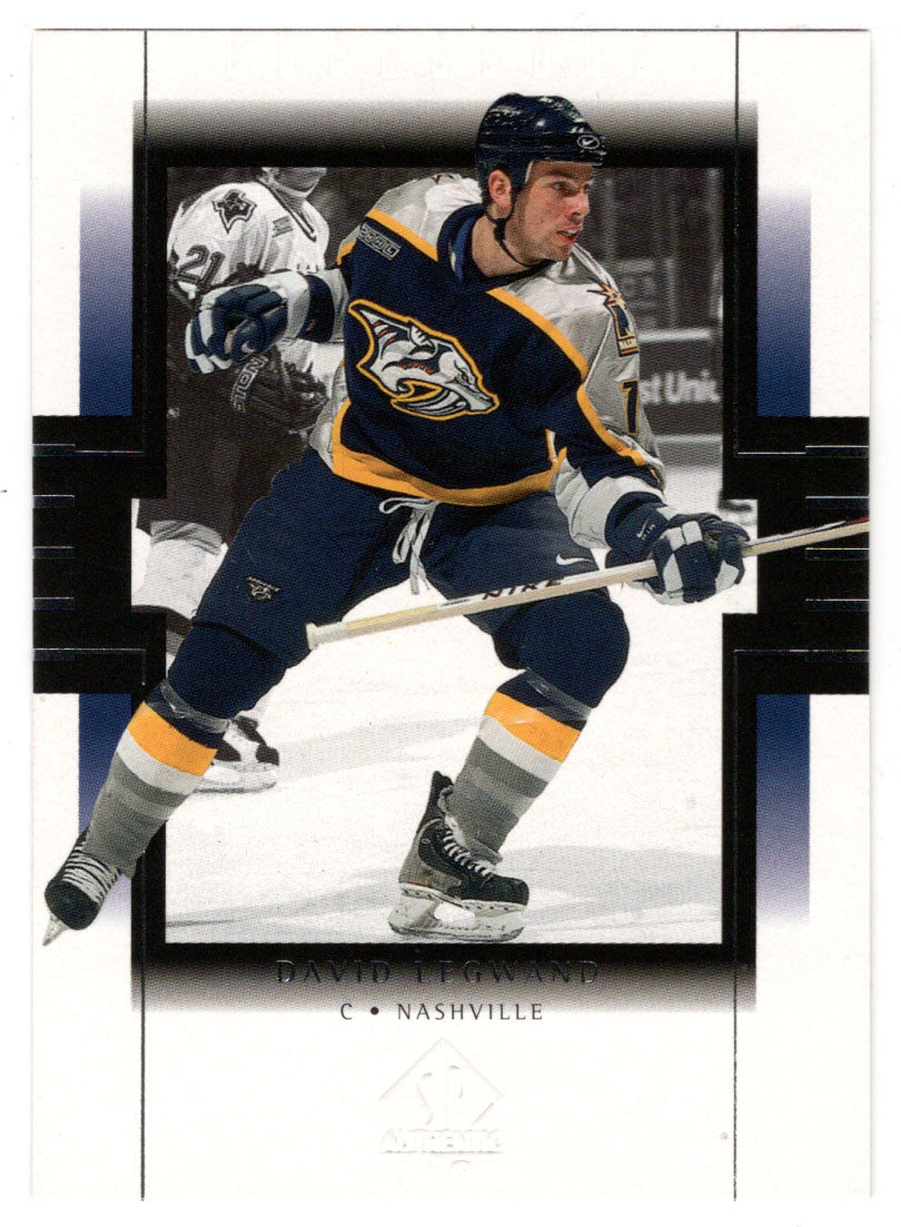 David Legwand - Nashville Predators (NHL Hockey Card) 1999-00 Upper Deck SP Authentic # 46 Mint