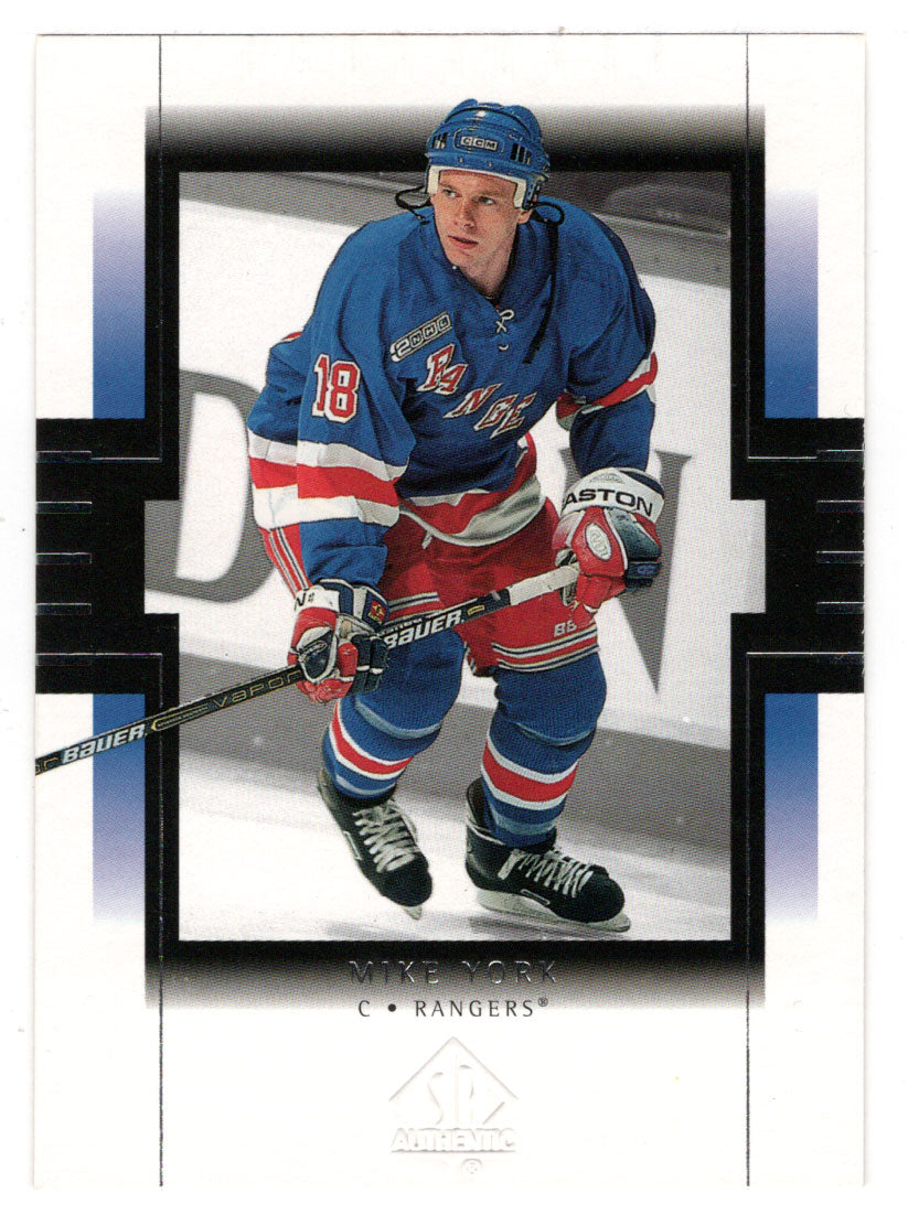 Mike York - New York Rangers (NHL Hockey Card) 1999-00 Upper Deck SP Authentic # 57 Mint