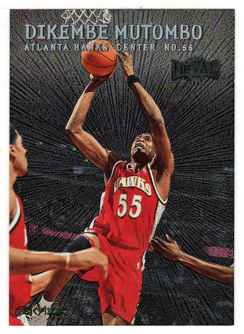 Dikembe Mutombo - Atlanta Hawks (NBA Basketball Card) 1999-00 Skybox Metal # 102 Mint