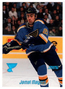 Jamal Mayers - St. Louis Blues (NHL Hockey Card) 1999-00 Topps Stadium Club # 74 Mint