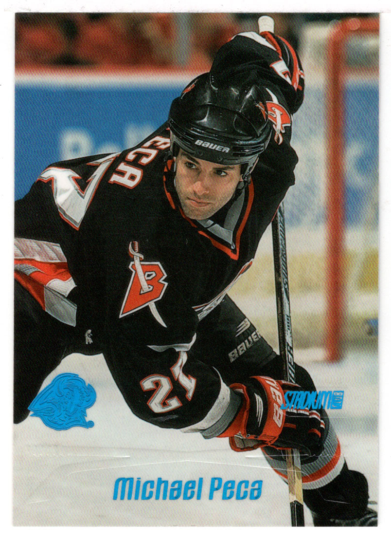 Michael Peca - Buffalo Sabres (NHL Hockey Card) 1999-00 Topps Stadium Club # 141 Mint