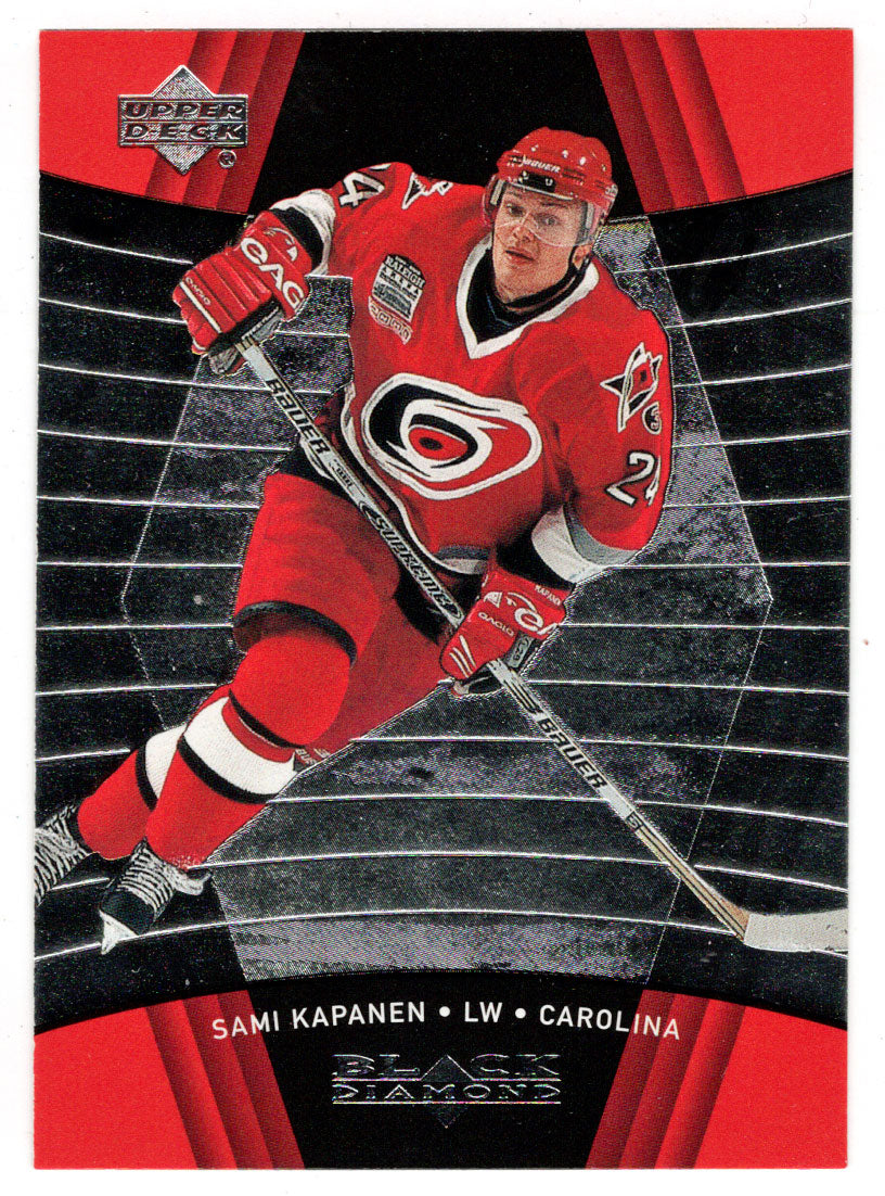 Sami Kapanen - Carolina Hurricanes (NHL Hockey Card) 1999-00 Upper Deck Black Diamond # 20 Mint