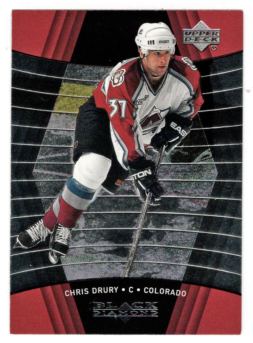 Chris Drury - Colorado Avalanche (NHL Hockey Card) 1999-00 Upper Deck Black Diamond # 27 Mint