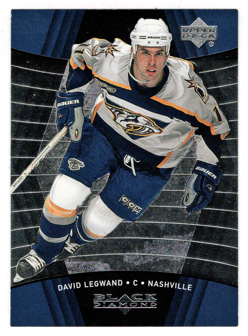 David Legwand - Nashville Predators (NHL Hockey Card) 1999-00 Upper Deck Black Diamond # 49 Mint