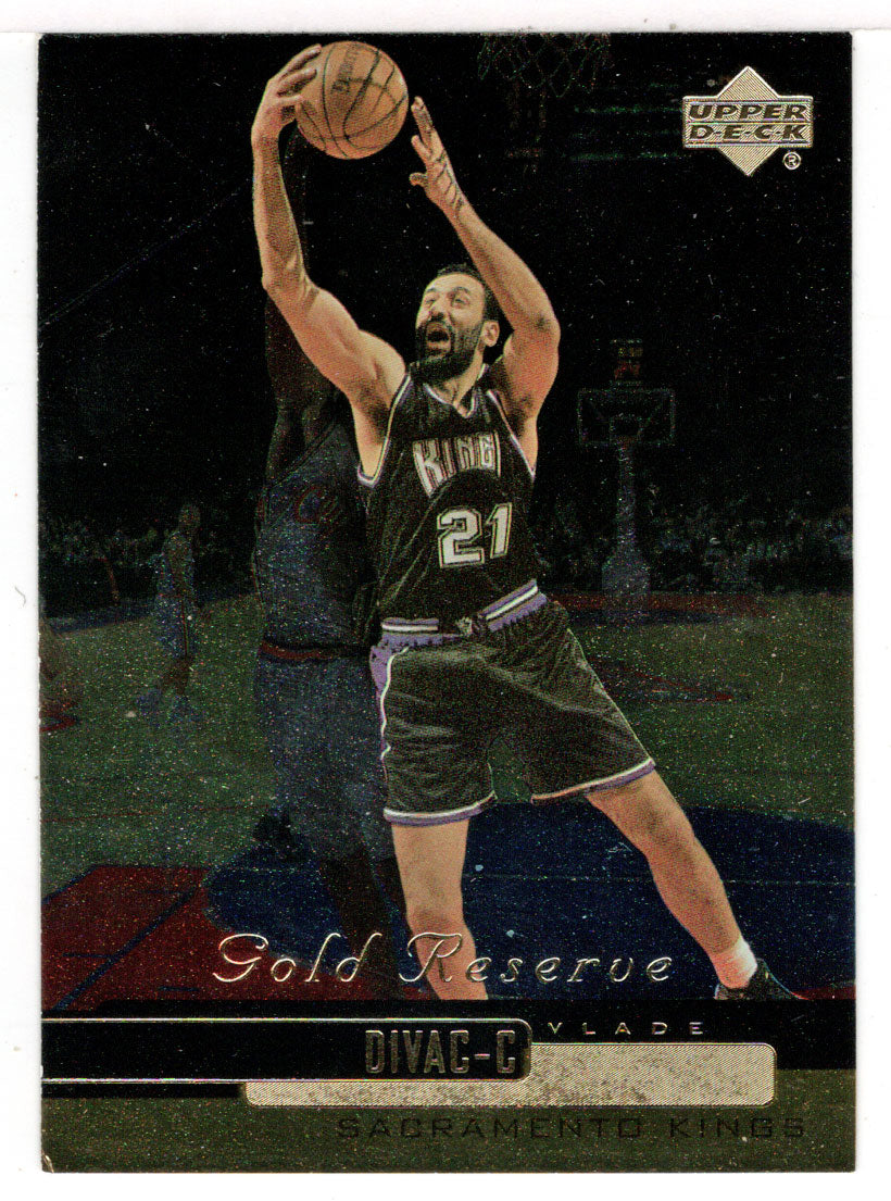 Vlade Divac - Sacramento Kings (NBA Basketball Card) 1999-00 Upper Deck Gold Reserve # 183 Mint