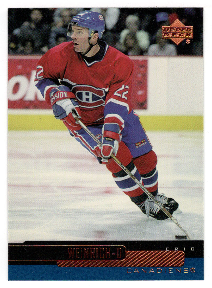 Eric Weinrich - Montreal Canadiens (NHL Hockey Card) 1999-00 Upper Deck # 68 Mint