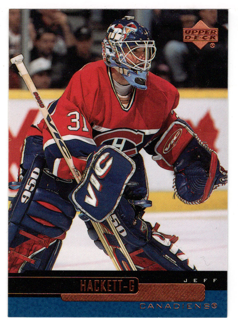 Jeff Hackett Montreal Canadiens NHL Hockey Card 1999 00 Upper Deck PictureYourDreams