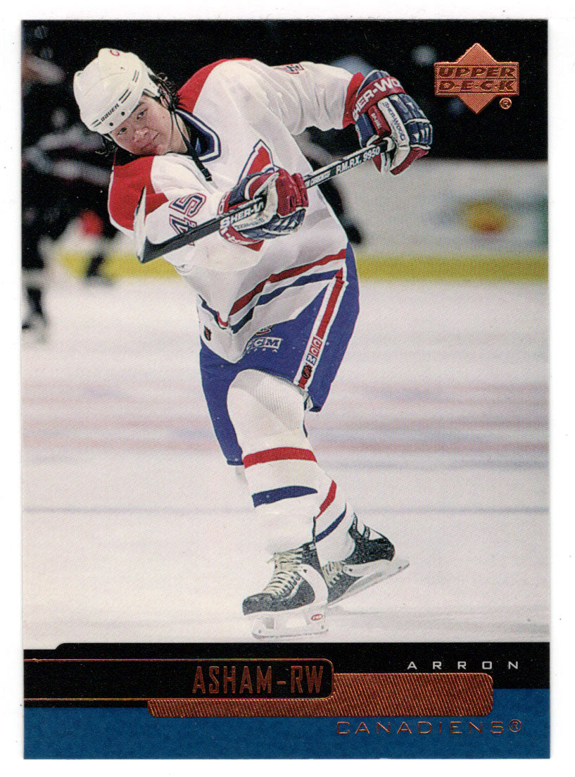 Arron Asham - Montreal Canadiens (NHL Hockey Card) 1999-00 Upper Deck # 70 Mint