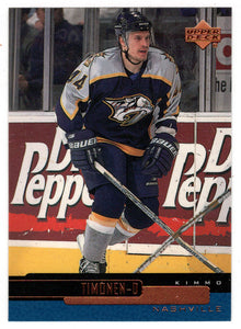 Kimmo Timonen - Nashville Predators (NHL Hockey Card) 1999-00 Upper Deck # 74 Mint