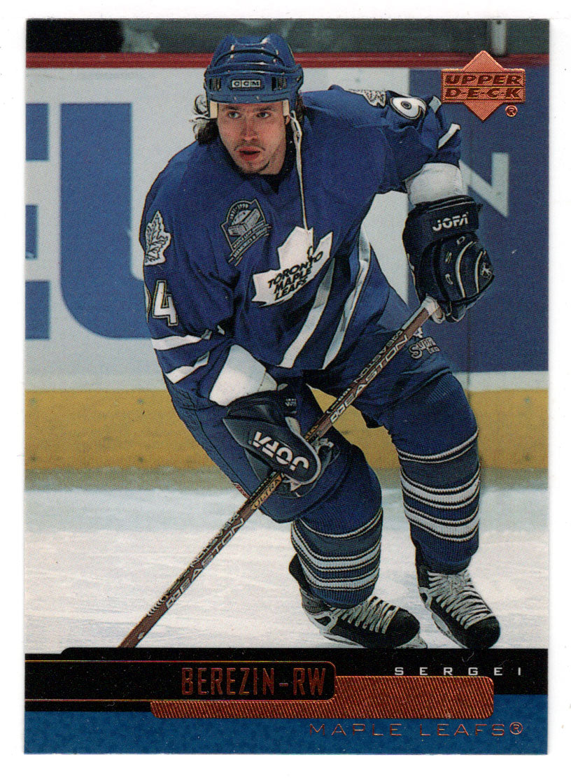 Sergei Berezin - Toronto Maple Leafs (NHL Hockey Card) 1999-00 Upper Deck # 123 Mint