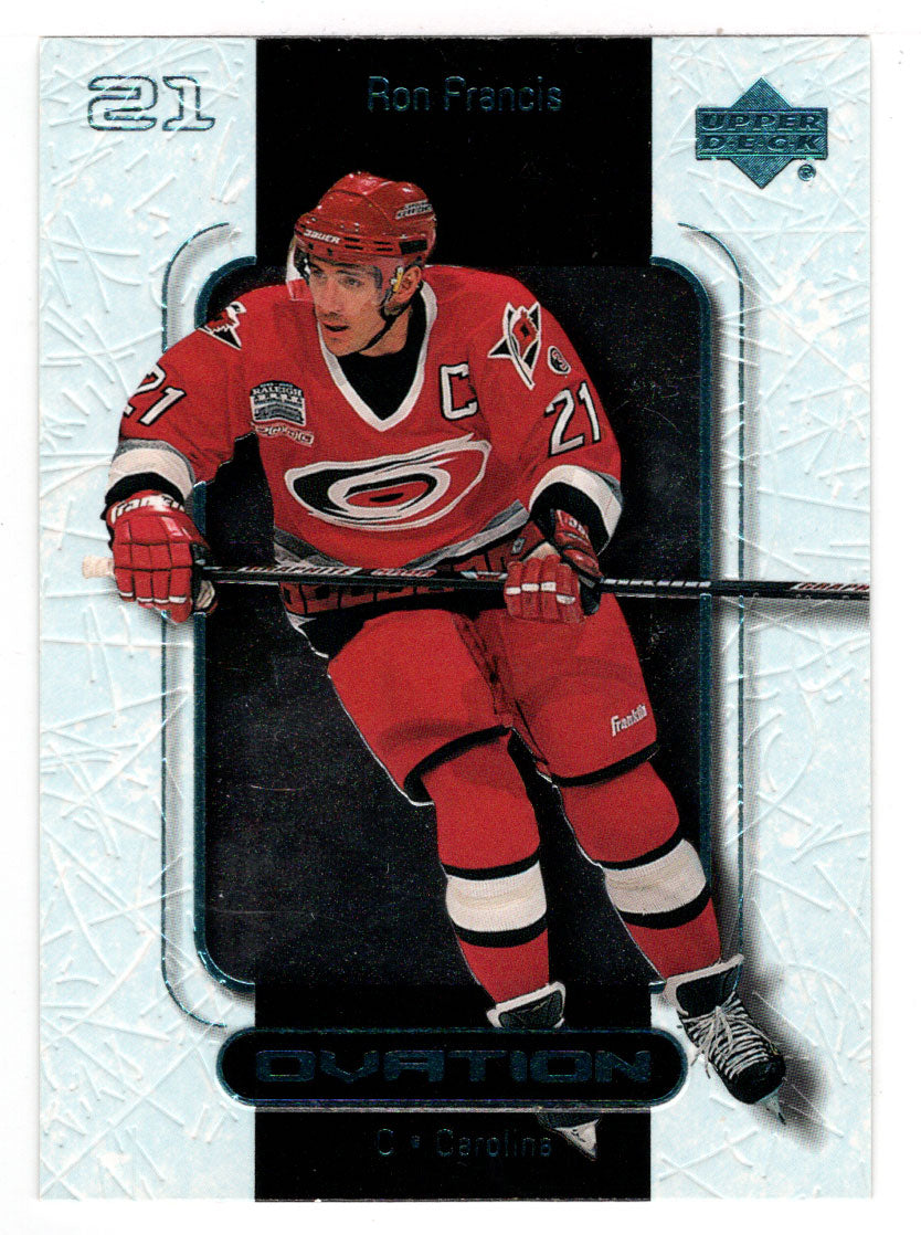Ron Francis - Carolina Hurricanes (NHL Hockey Card) 1999-00 Upper Deck Ovation # 11 Mint