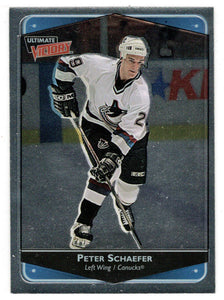 Peter Schaefer - Vancouver Canucks (NHL Hockey Card) 1999-00 Upper Deck Ultimate Victory # 87 Mint