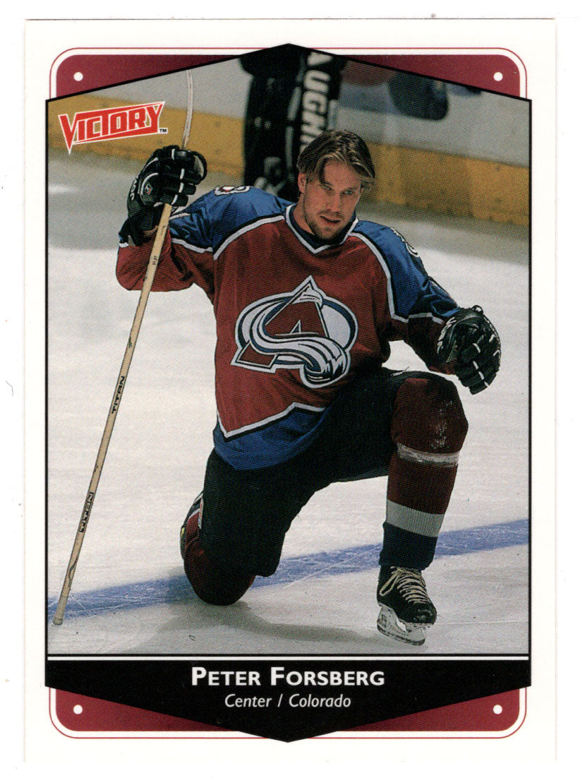 Peter Forsberg - Colorado Avalanche (NHL Hockey Card) 1999-00 Upper Deck Victory # 77 Mint